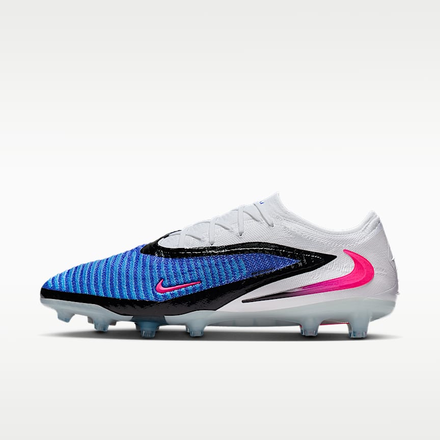 Nike サッカーシューズ ホワイト/ブルー/ブラック Nike Phantom 6 Low Academy Multi-Ground Soccer Cleats. Nike.com